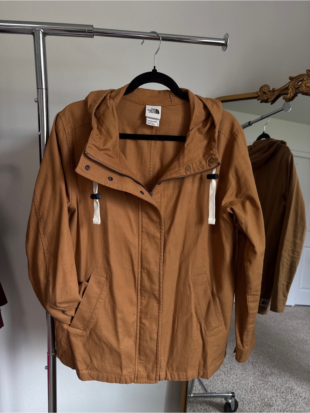 The North Face Women's Caramel Brown Hooded Utility Jacket